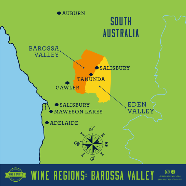 Barossa Valley Wine Map From The Greene Grape