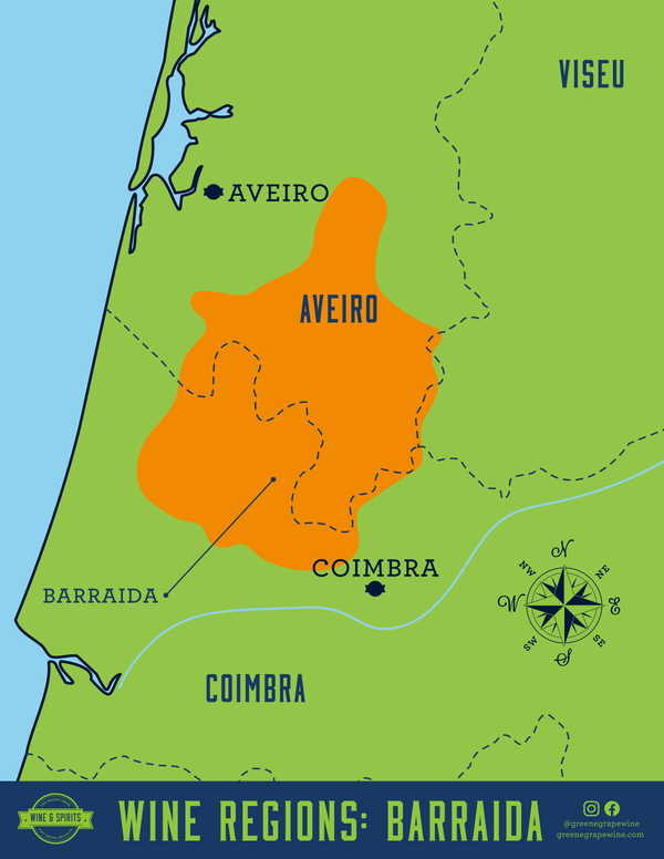 Bairrada Wine Region Map From The Greene Grape