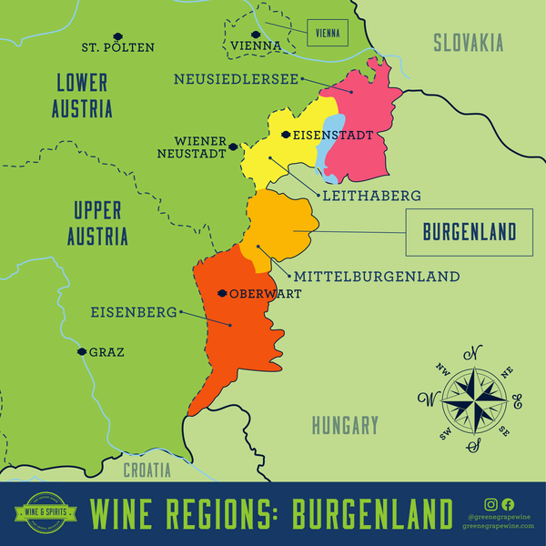 Burgenland Wine Region Map From The Greene Grape