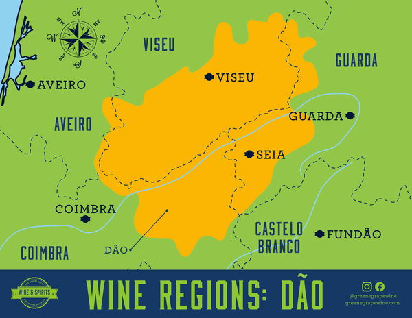 Dao, Portugal Wine Region Map From The Greene Grape