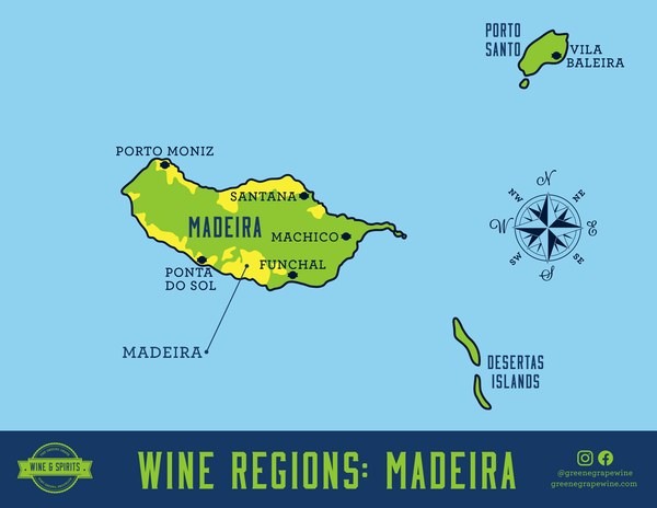 Madeira Wine Region Map From The Greene Grape