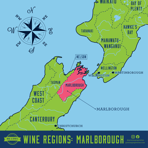 Marlborough Wine Region Map From The Greene Grape