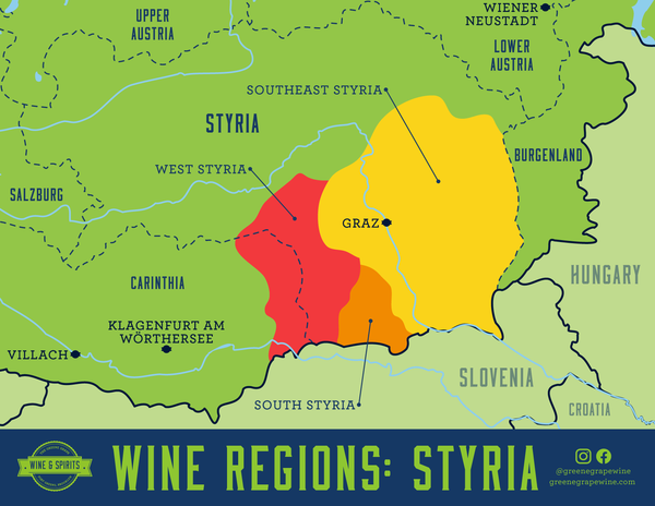 Steiermark Wine Region Map From The Greene Grape