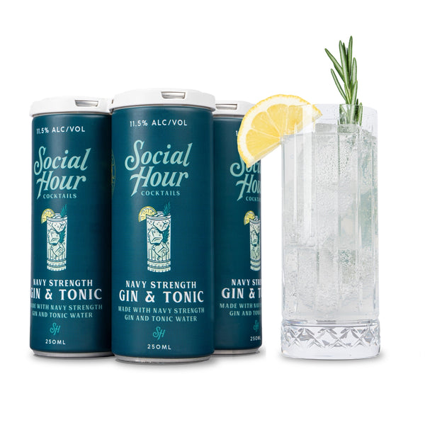 Social Hour Navy Strength Gin and Tonic